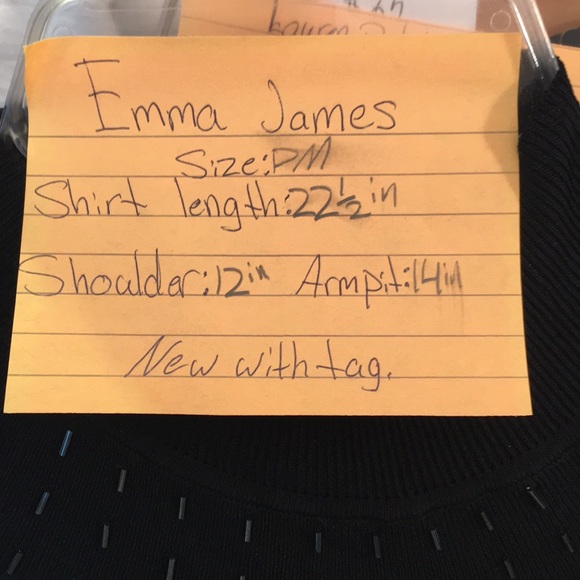 Black Emma James sleeveless turtleneck with beaded neckline, MP - Picture 5 of 5